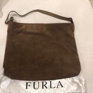 Excellent condition Furla suede hobo
